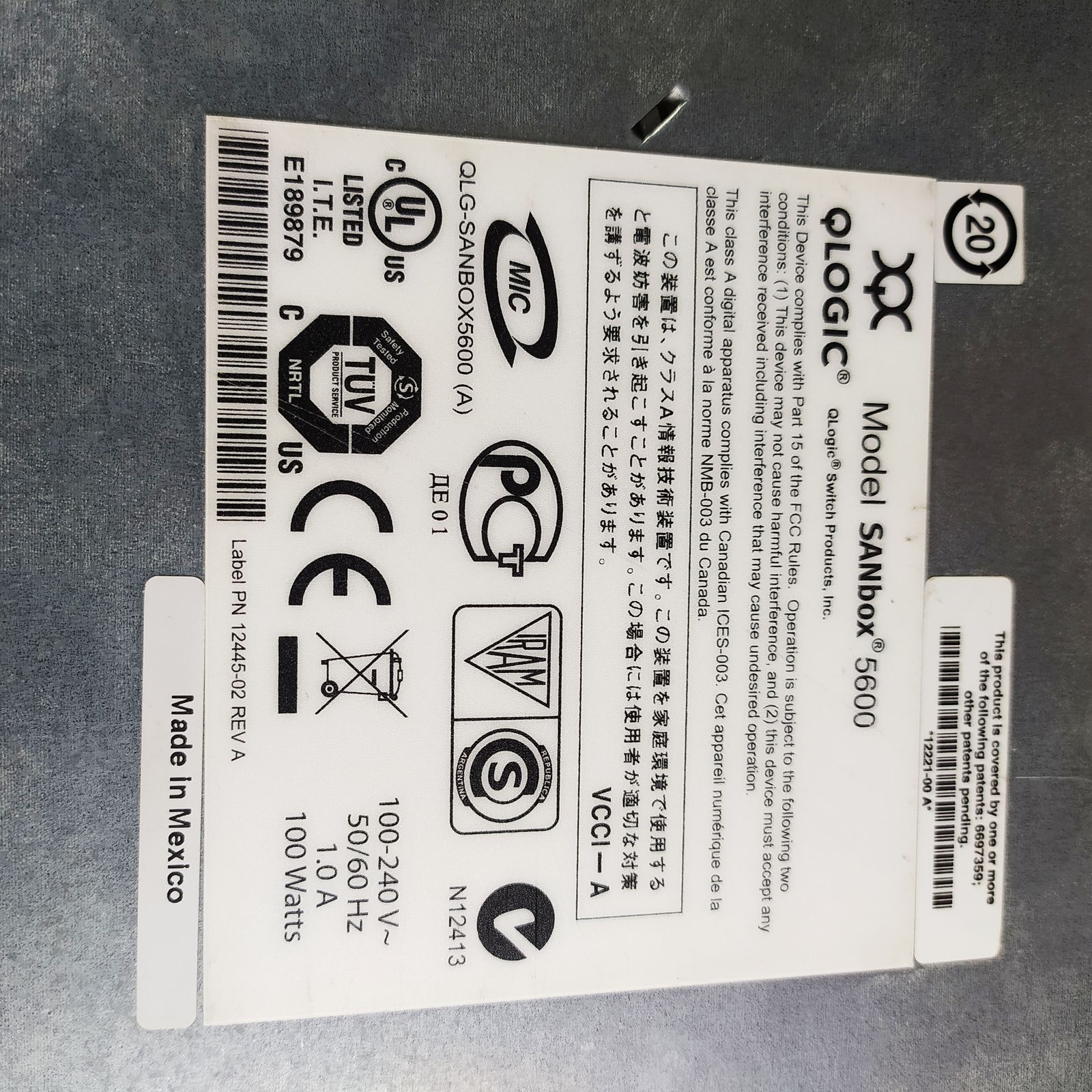 Комутатор QLogic SANbox 5600 (вживаний)