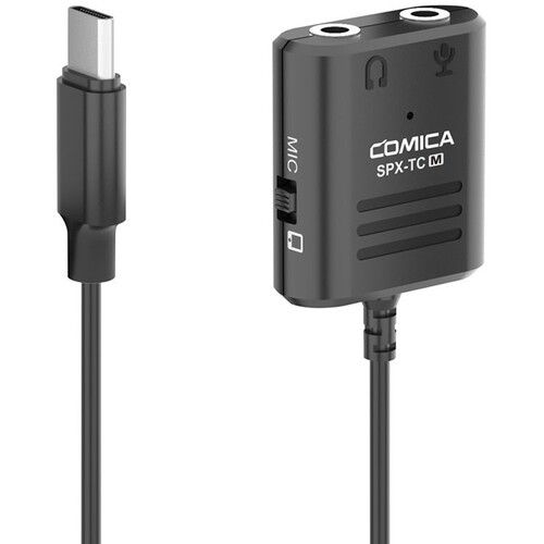 Адаптер COMICA CVM-SPX-UC Multi-Functional 3,5 мм (підтримує мікрофони TRS і TRRS 3,5 мм) до USB TYPE