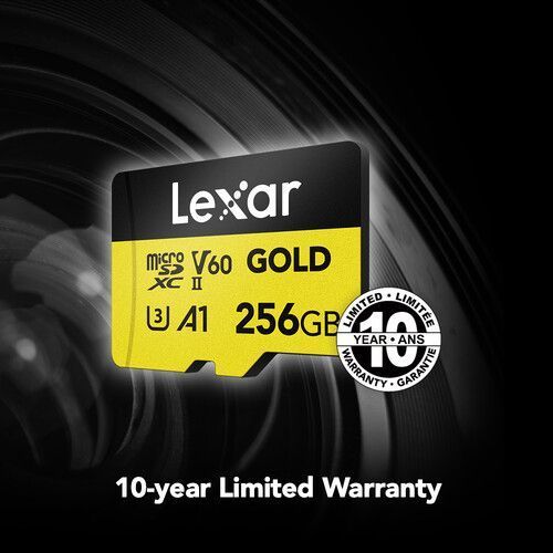 Карта пам'яті Lexar 256 ГБ Professional GOLD UHS-II microSDXC