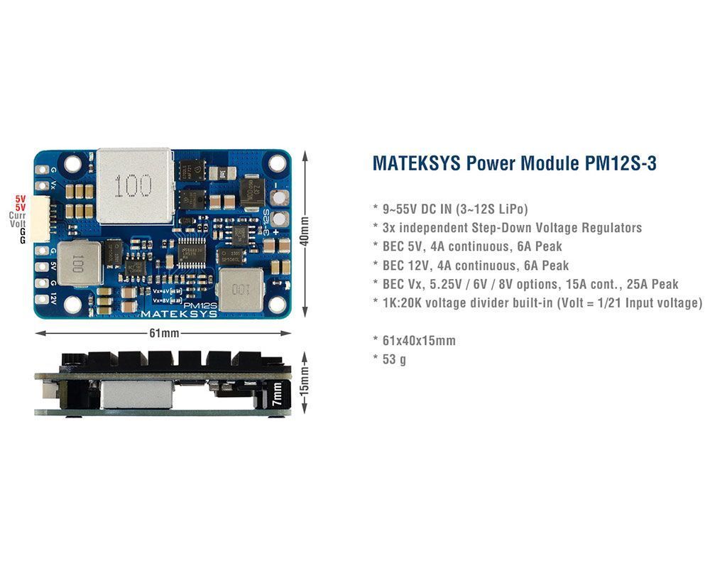 Силовой модуль Mateksys PM12S-3