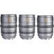 Набор объективов Sirui VP-1 Vision Prime T1.4 Full-Frame Cine 3-Lens Kit (встроенный E mount + в комплекте адаптеры L, Z, RF mount) (Metal Gray)