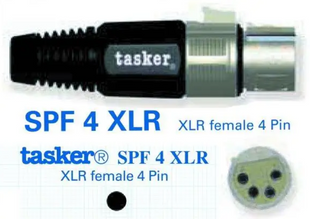 Роз'єм кабельний male blue 4-х піновий XLR (мама)