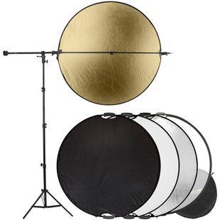 Набір складаних відбивачів з ручками Impact 5-In-1 Collapsible Circular Reflector Kit (IM5I1CCRK)