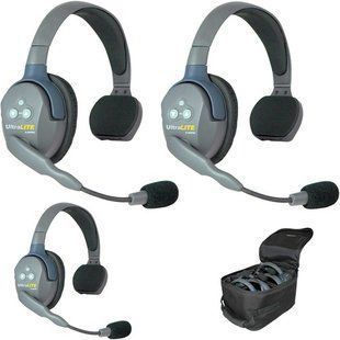 Eartec UltraLITE 3S бездротова інтерком-система з гарнітурою Single-Ear (на 3 персони)(Full-Duplex, 1.9 GHz)(US)