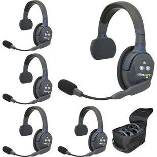 Eartec UltraLITE 5S бездротова інтерком-система з гарнітурою Single-Ear (на 5 персони)(Full-Duplex, 1.9 GHz) (EU)