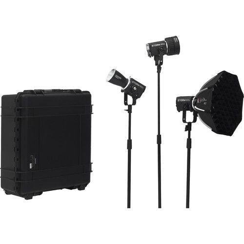 Набір LED світла Aputure Storm 80c (3 шт) (RGBWW)