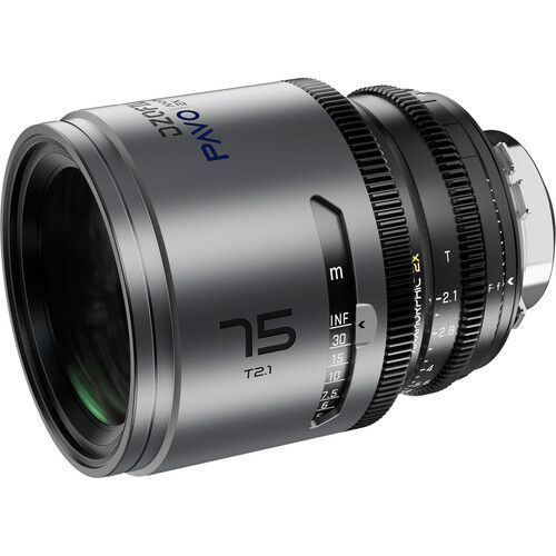 DZOFILM PAVO 75mm T2.1 2x анаморфный объектив с синим покрытием (крепление PL/EF, шкала в футах)