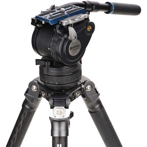 Штатив Benro Mammoth Series 3 CF 4-Section Flip-Lock с видеоголовой BV6H PLUS