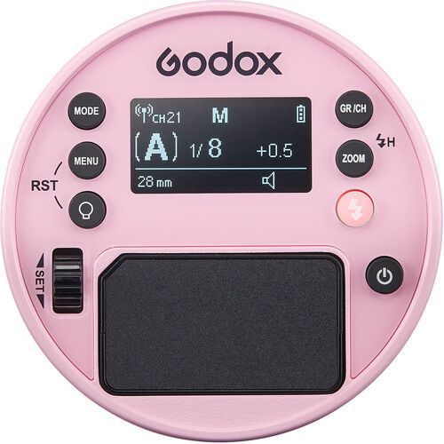 Вспышка студийная автономная Godox AD100Pro (розовая)
