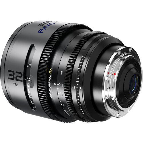 DZOFILM PAVO 32mm T2.1 2x анаморфний об'єктив з синім покриттям (PL/EF, фути)