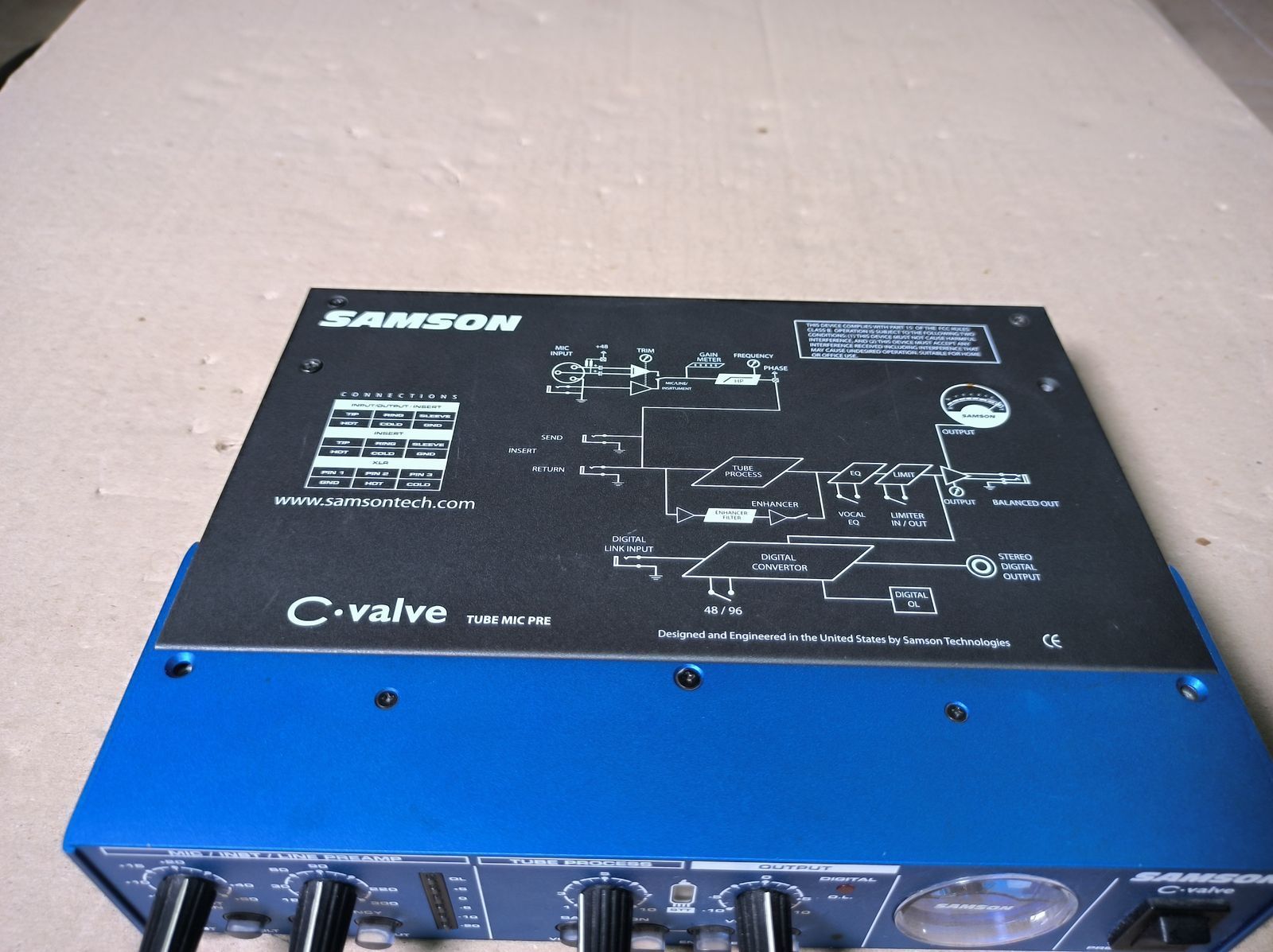 Микрофонный предусилитель Samson C-Valve 115V (б/у)