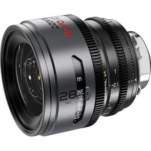 DZOFILM PAVO 28mm T2.1 2x Anamorphic Prime анаморфотный объектив (нейтральное покрытие, PL/EF, футы)