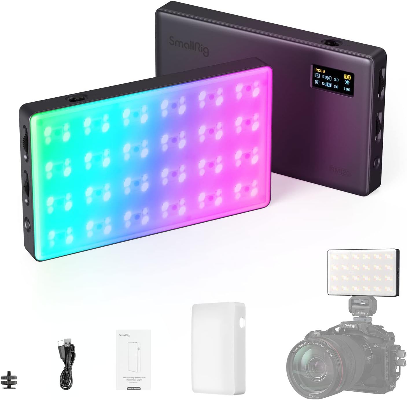 Світло SmallRig RM120 Long-Battery-Life RGB Video Light 3808