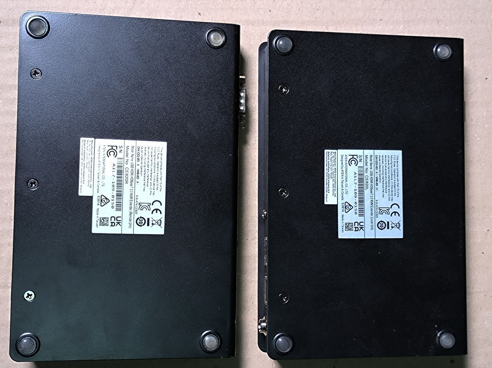 Удлинитель KVM ATEN CE820-AT-G, USB, HDMI, HDBaseT 2.0 (CE820L+CE820R) (б/у)