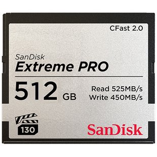 Карта памяти SanDisk 512GB Extreme PRO CFAST 2.0 512GB 525MB/s VPG130