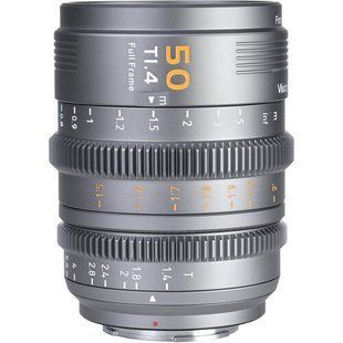 Объектив Sirui VP-1 Vision Prime 50mm T1.4 Full-Frame Cine Lens (встроенный E mount+ в комплекте адаптеры L, Z, RF mount) (Metal Gray)