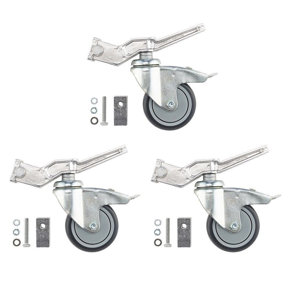 Комплект колес Avenger A9000N с тормозами (3 шт)(silver)