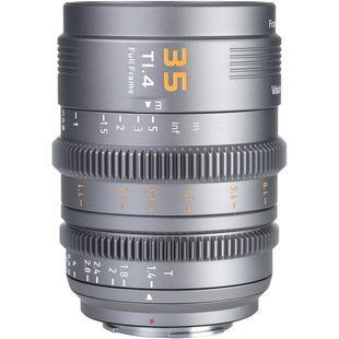 Объектив Sirui VP-1 Vision Prime 35mm T1.4 Full-Frame Cine Lens (встроенный E mount+ в комплекте адаптеры L, Z, RF mount) (Metal Gray)
