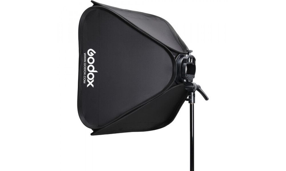 Софтбокс для вспышки Godox SGGV-6060 (60х60 см) с кронштейном S2 и сеткой