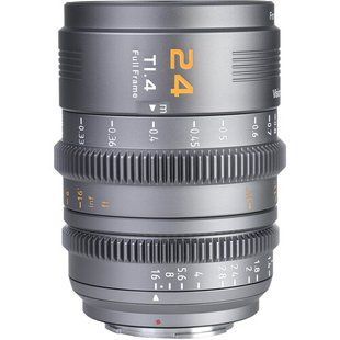 Объектив Sirui VP-1 Vision Prime 24mm T1.4 Full-Frame Cine Lens (встроенный E mount+ в комплекте адаптеры L, Z, RF mount) (Metal Gray)