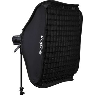 Софтбокс для вспышки Godox SGGV-6060 (60х60 см) с кронштейном S2 и сеткой