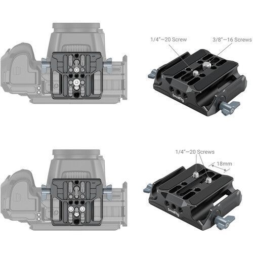 Універсальна площадка SmallRig LWS із подвійним стрижневим затискачем (15 мм) 3357