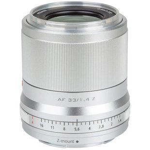 Об'єктив Viltrox AF 33mm f/1.4 Z mount (для Nikon) (Silver)