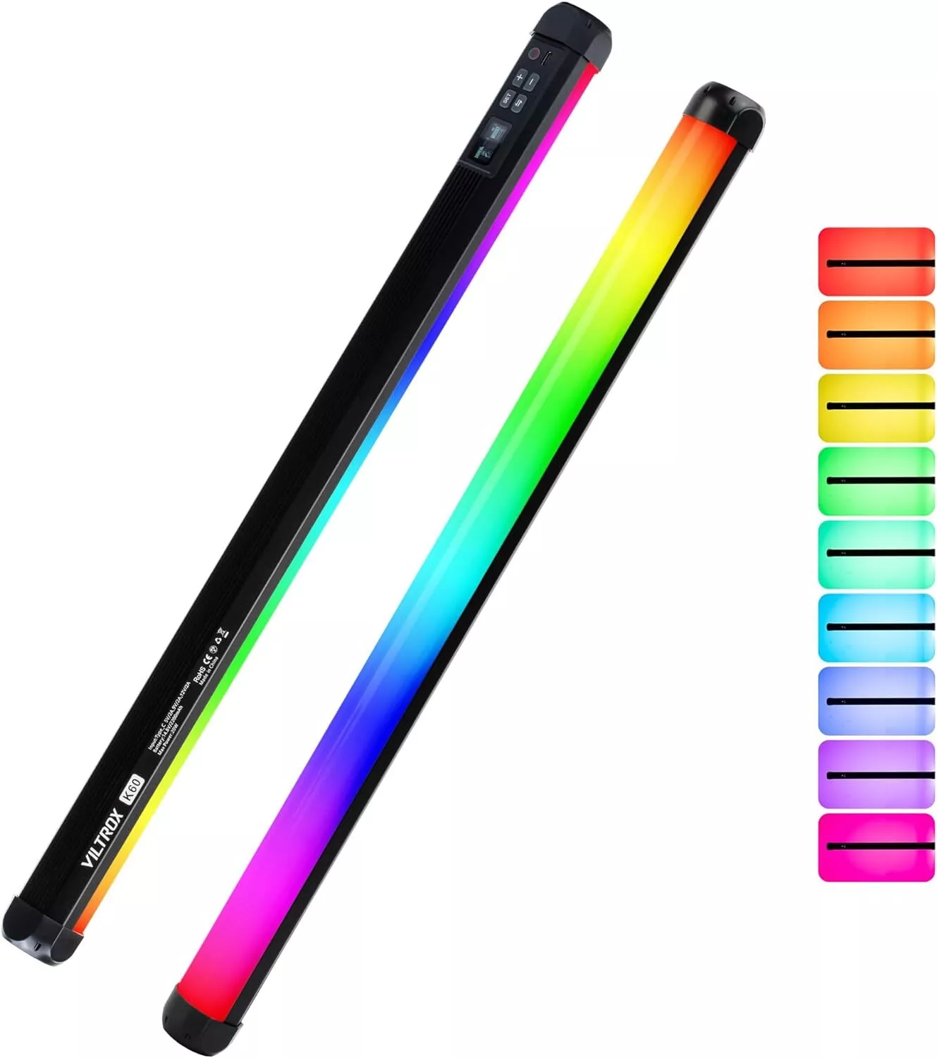 LED трубка Viltrox K60 RGB (черная) (60 см)