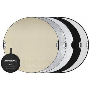 Відбивач світла Westcott Illuminator QuickGrip 5-в-1 (50")