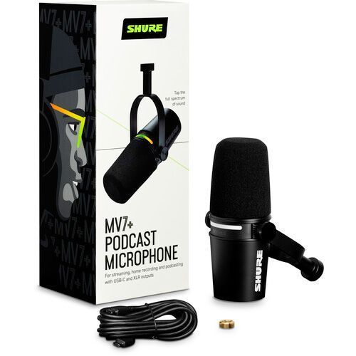 Shure MV7+ (MV7+-K) микрофон студийный
