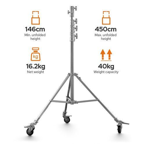 Стійка студійна на колесах Godox SA5045 (до 450 см)