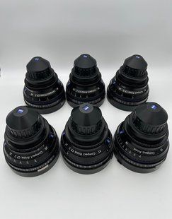 Набор объективов ZEISS CP.2 6-Lens Set с байонетом PL, 18/21/25/35/50/85 мм, T2.1&ndash;T3.6 (б/у)