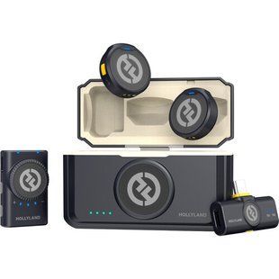 Беспроводная микрофонная система Hollyland Lark M2 Mini Combo (на 2 персоны) (USB-C, Camera-Mount)ount)