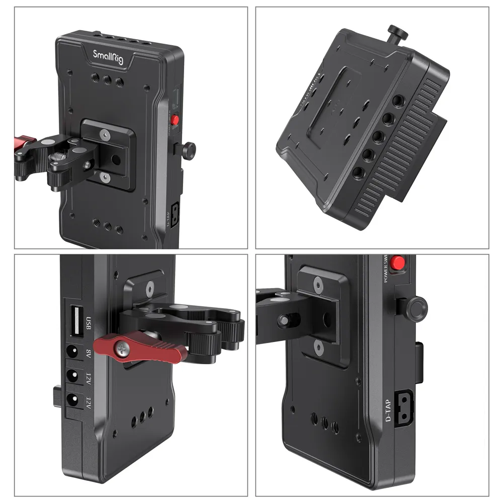 Акумуляторна площадка SmallRig V Mount Battery Adapter Plate with Crab-Shaped Clamp (3202)