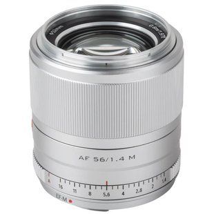 Об'єктив Viltrox AF 56mm f/1.4 APS-C (для Canon M-Mount) (Silver)