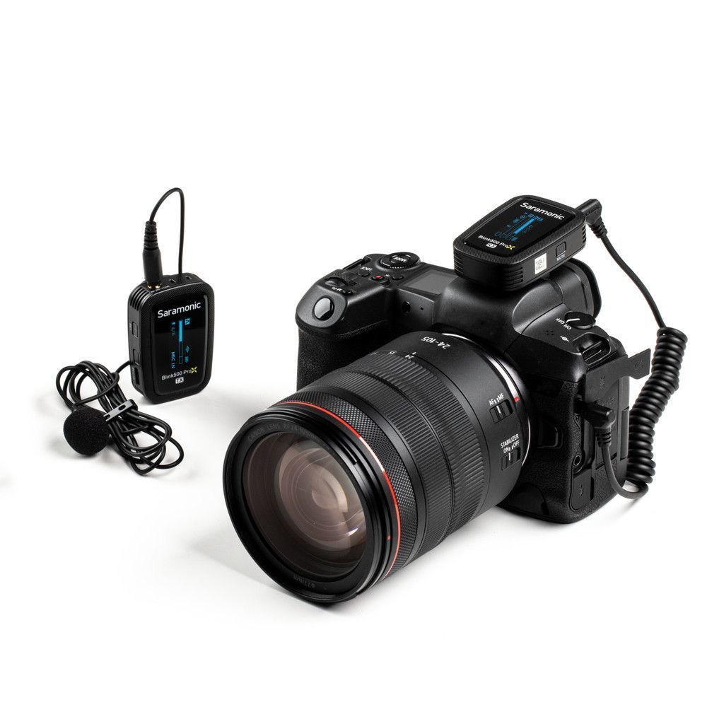 Бездротова мікрофонна система Saramonic Blink 500 ProX B1 з петличним мікрофоном для однієї особи(2,4 ГГц)