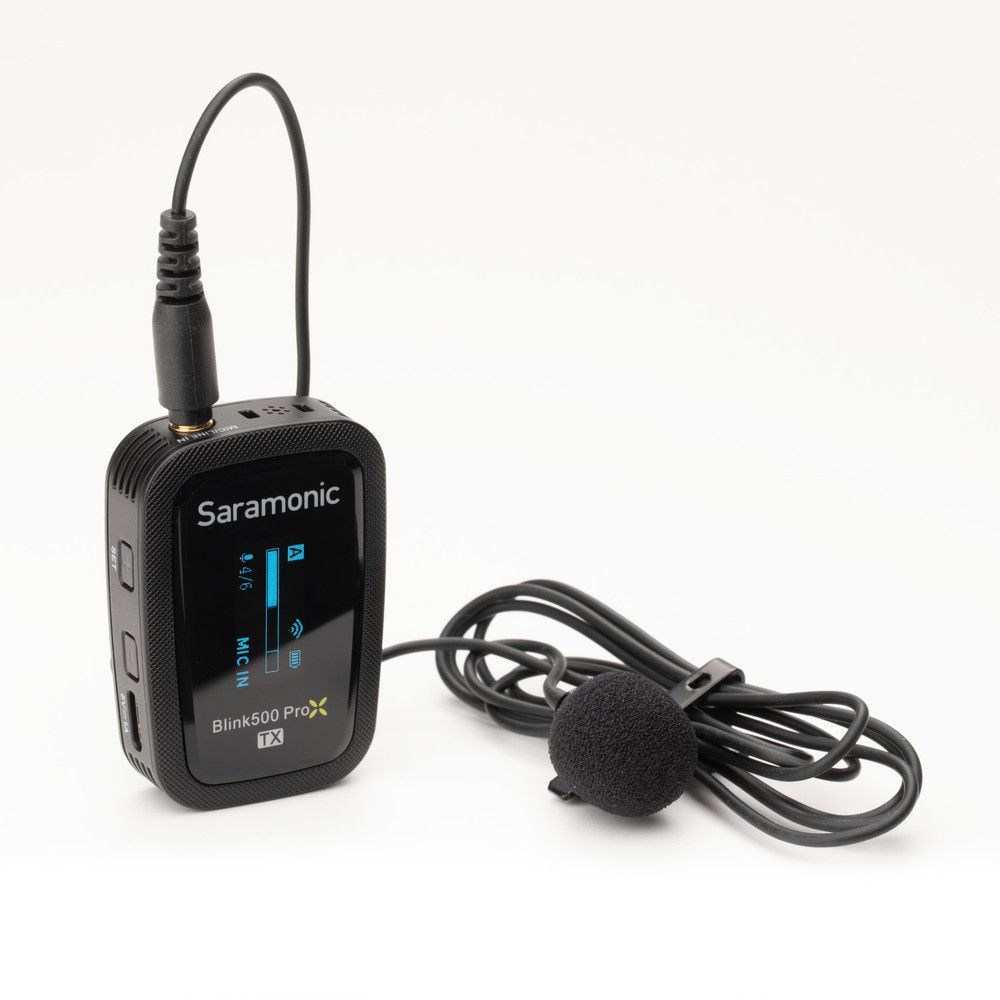Бездротова мікрофонна система Saramonic Blink 500 ProX B1 з петличним мікрофоном для однієї особи(2,4 ГГц)