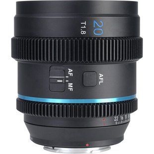 Объектив Sirui 20mm T1.8 1.33x S35 AF Anamorphic Lens X mount (для FUJIFILM) (Blue Flares)
