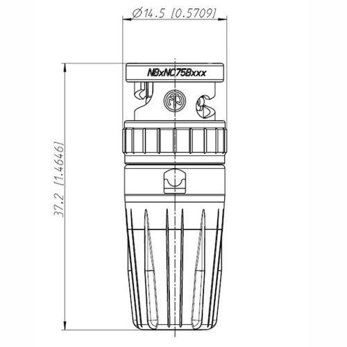 Разъем Neutrik NBNC75BLP7 rearTWIST BNC Cable Connector