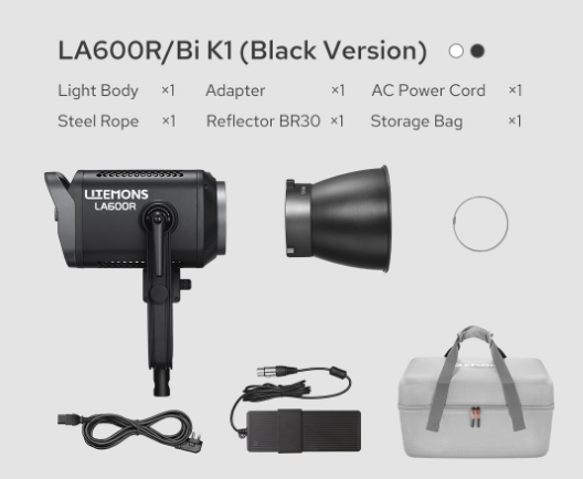 LED світло Godox Litemons LA600BI K1 (Bi-Color) (Black)