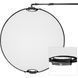 Відбивач світла Impact Circular Collapsible з ручками  52" (Silver/White)