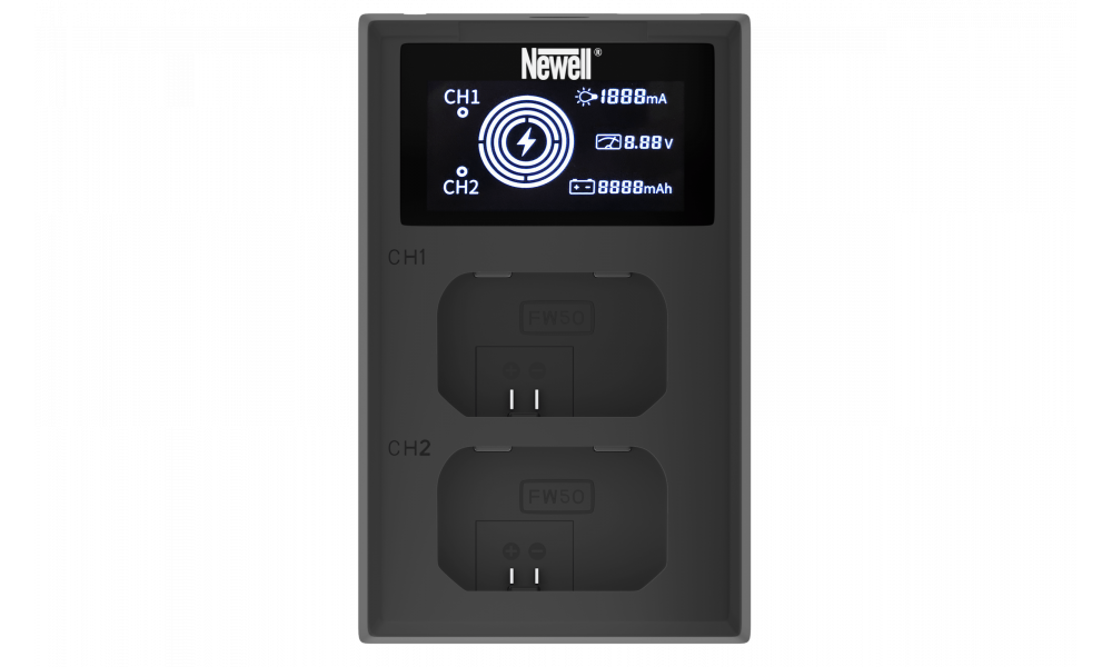 Зарядний пристрій Newell FDL-USB-C dual channel charger для NP-FW50 (NL2545)