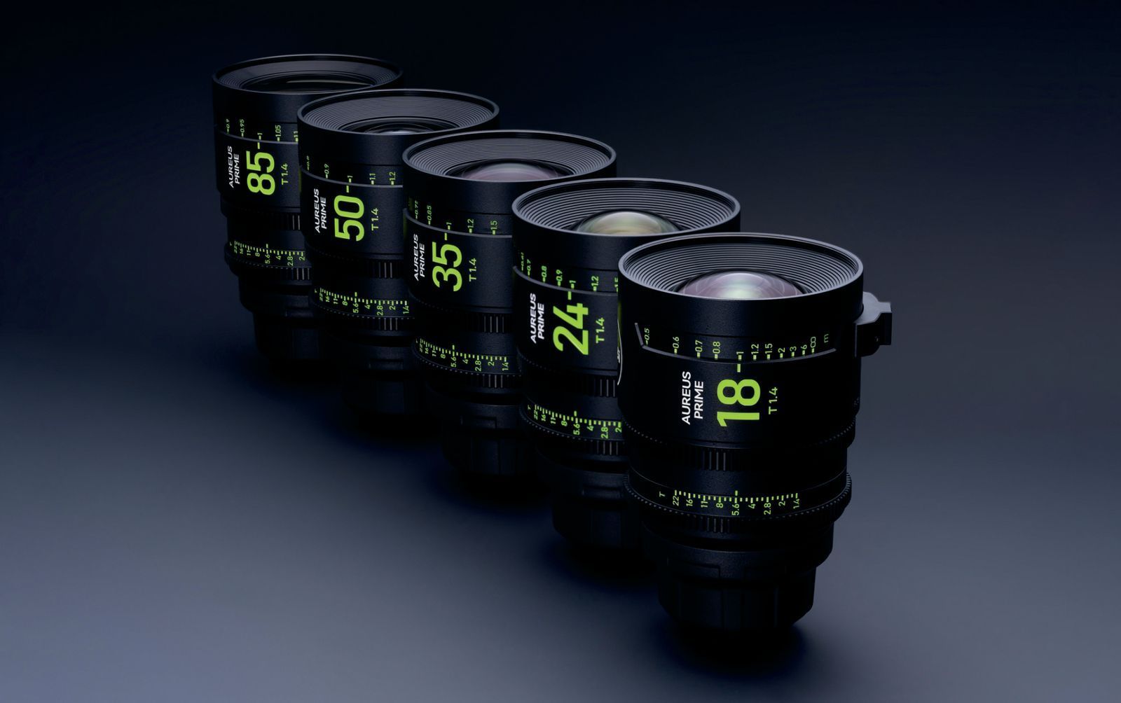 Набір об'єктивів NiSi AUREUS PRIME T1.4 Cinema 5-Lens Kit ARRI PL mount (5 шт)