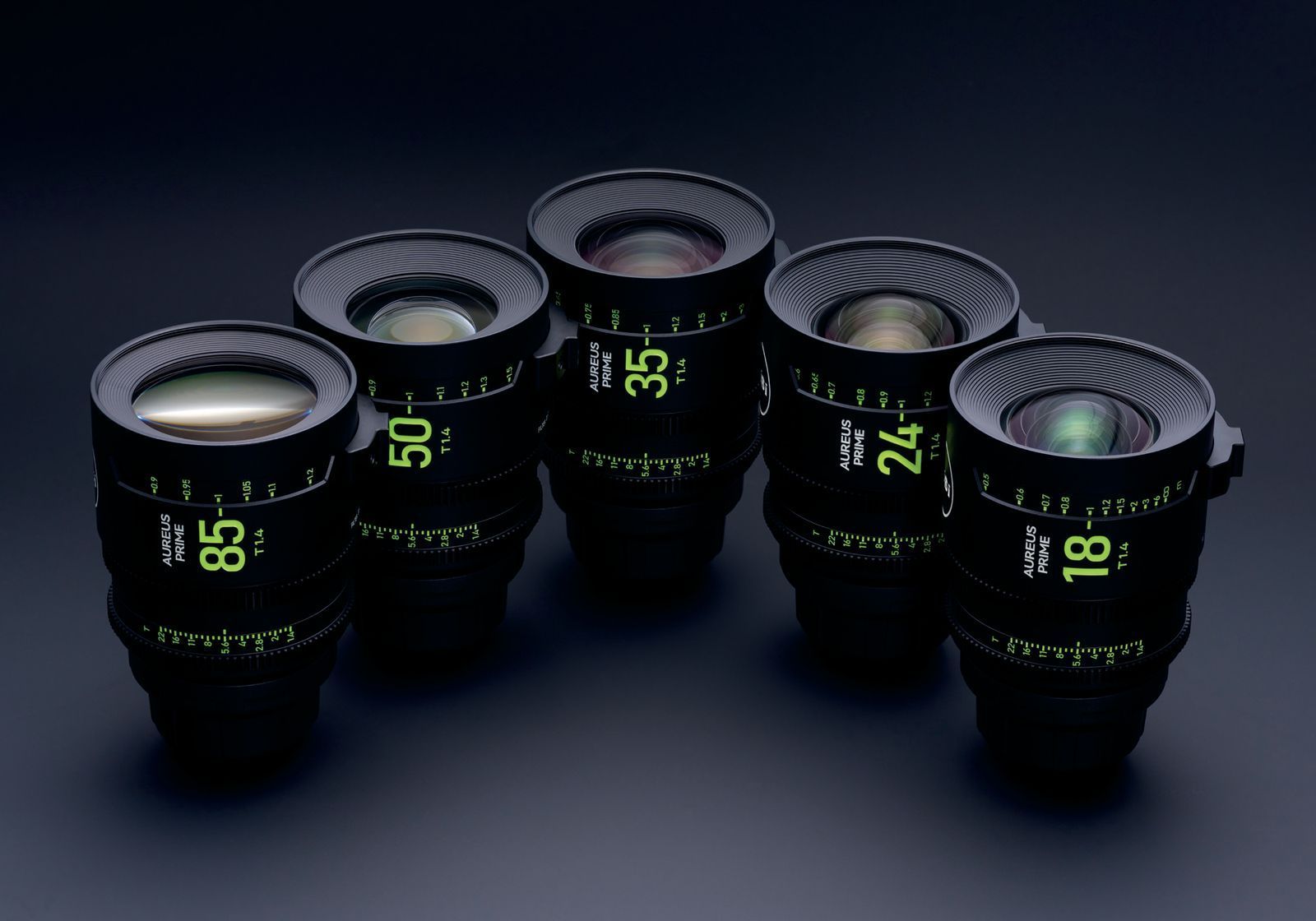 Набір об'єктивів NiSi AUREUS PRIME T1.4 Cinema 5-Lens Kit ARRI PL mount (5 шт)