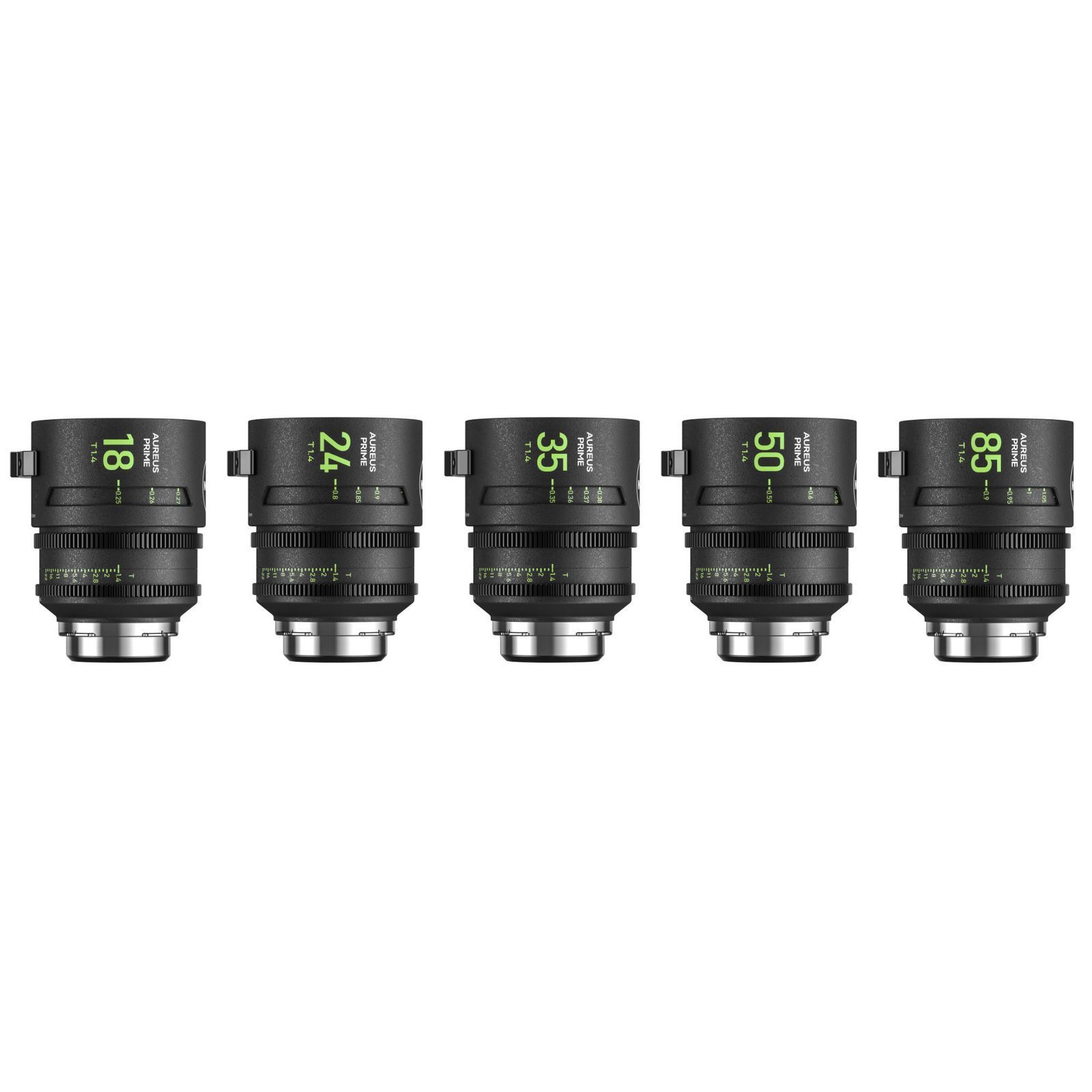 Набір об'єктивів NiSi AUREUS PRIME T1.4 Cinema 5-Lens Kit ARRI PL mount (5 шт)