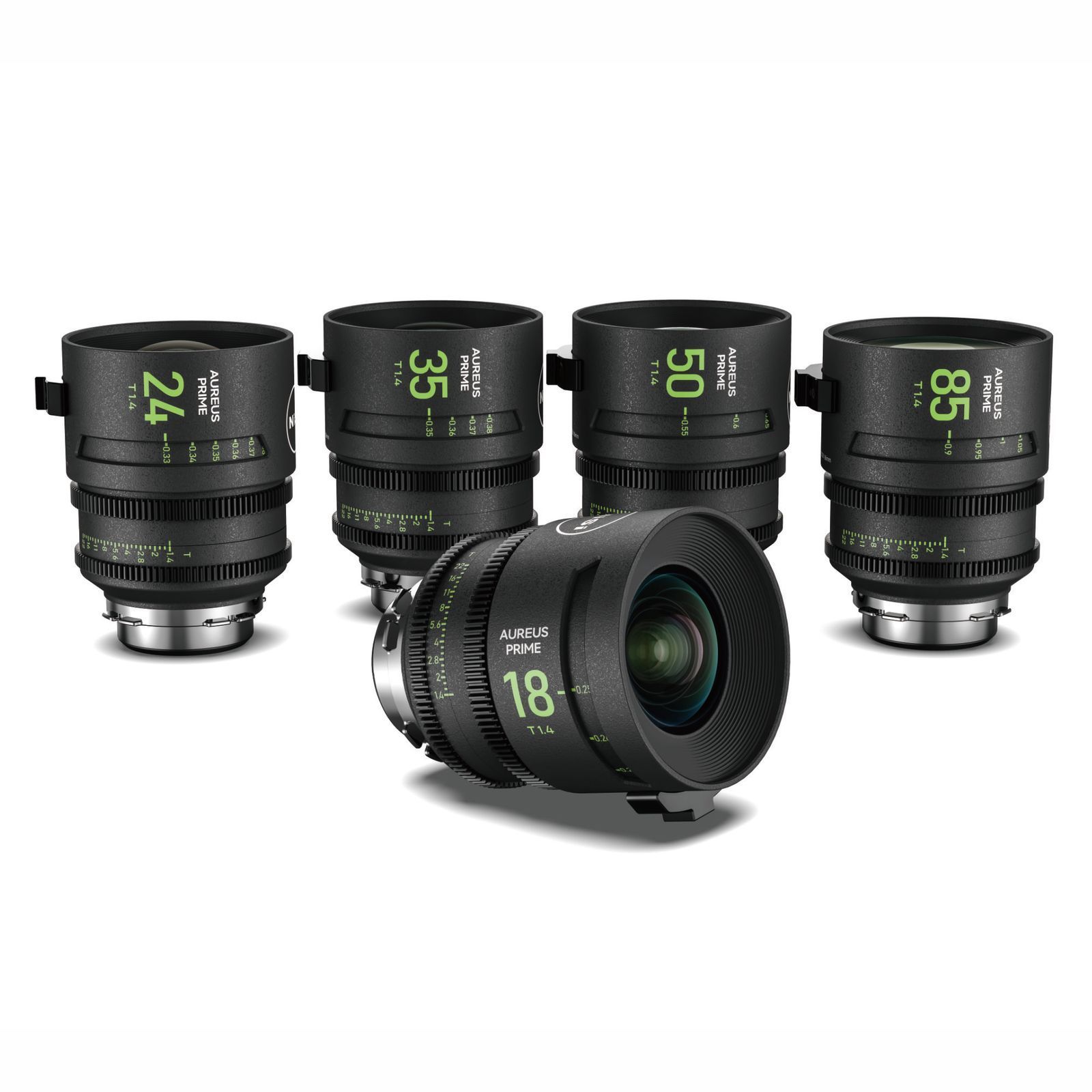 Набір об'єктивів NiSi AUREUS PRIME T1.4 Cinema 5-Lens Kit ARRI PL mount (5 шт)