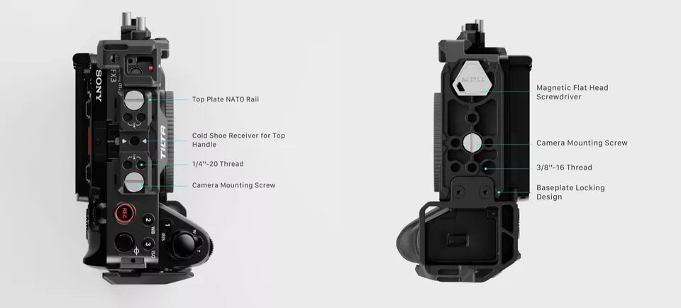 Клетка Tiltа Basic Kit V2 для Sony FX3/FX30 (TA-T16-A-B)
