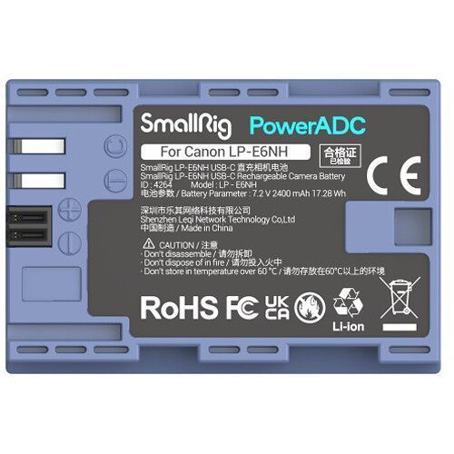 Акумулятор SmallRig LP-E6NH USB-C Rechargeable Camera Battery (4264)