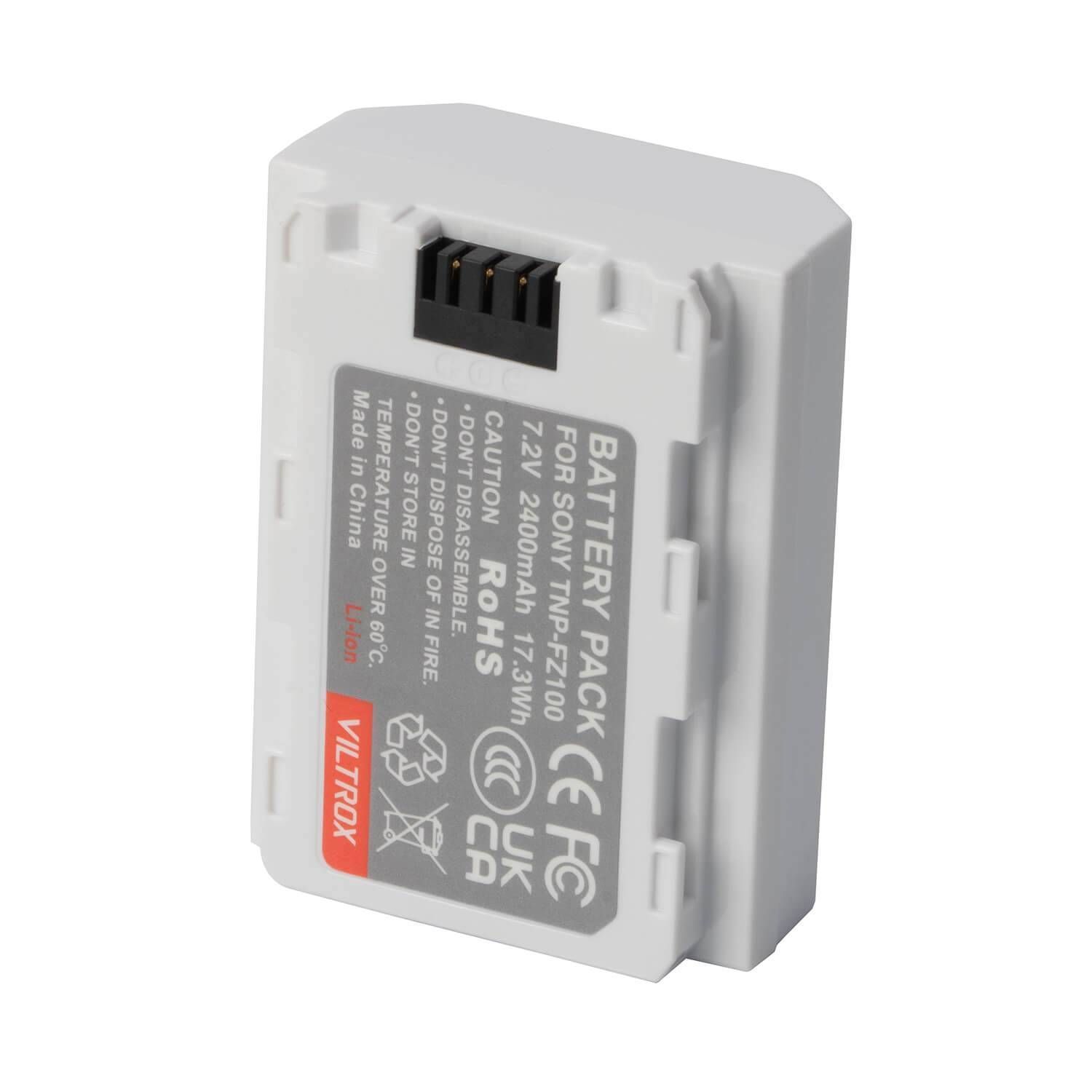 Акумулятор Viltrox NP-FZ100 2400mAh 17.3Wh Lithium-Ion Battery with USB-C Charging Port