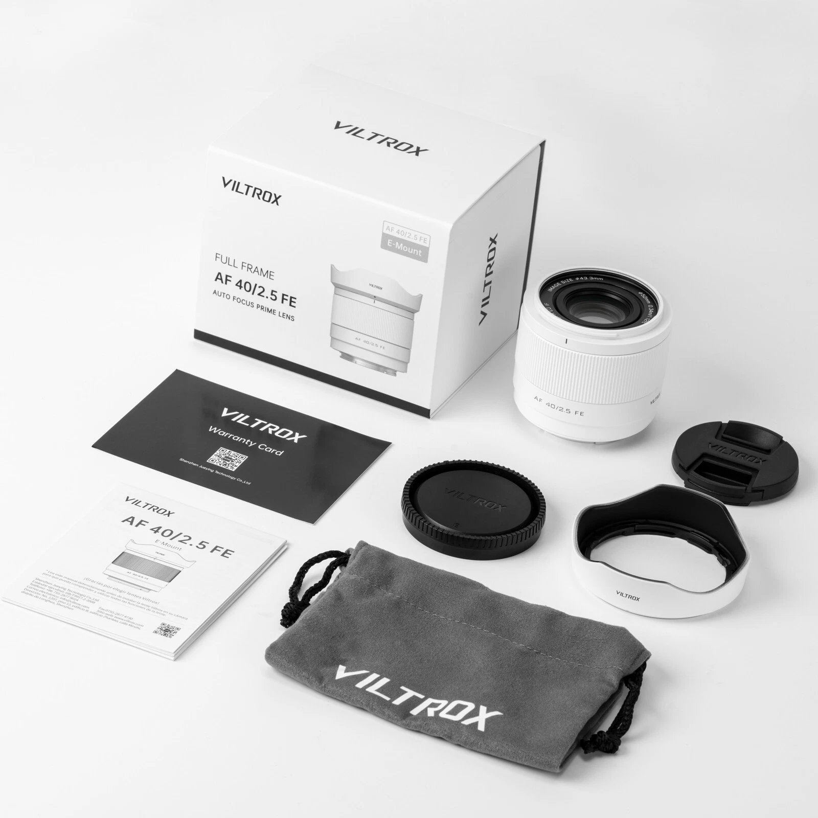 Объектив Viltrox AF 40mm f/2.5 Air Full-Frame (для Sony E-mount) (Silver)